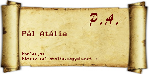 Pál Atália névjegykártya